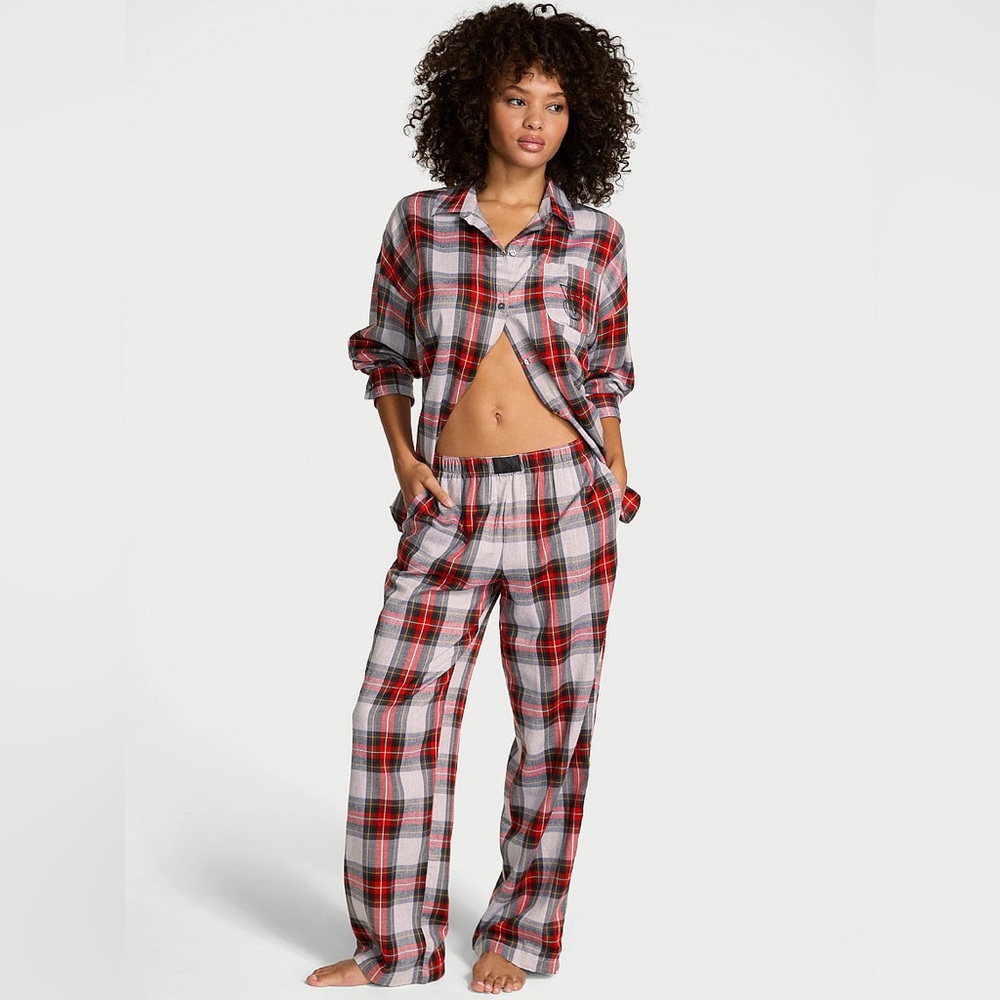 VICTORIA'S SECRET Modal-Cotton Long Pajama Set